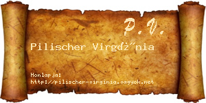 Pilischer Virgínia névjegykártya